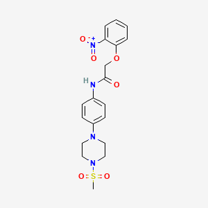 N-{4-[4-(methylsulfonyl)-1-piperazinyl]phenyl}-2-(2-nitrophenoxy)acetamide