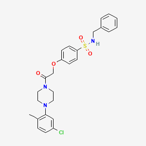 N-benzyl-4-{2-[4-(5-chloro-2-methylphenyl)-1-piperazinyl]-2-oxoethoxy}benzenesulfonamide