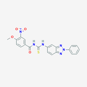 4-methoxy-3-nitro-N-[(2-phenyl-2H-benzotriazol-5-yl)carbamothioyl]benzamide