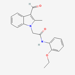 N-(2-ethoxyphenyl)-2-(3-formyl-2-methyl-1H-indol-1-yl)acetamide