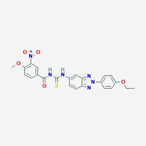N-{[2-(4-ethoxyphenyl)-2H-benzotriazol-5-yl]carbamothioyl}-4-methoxy-3-nitrobenzamide