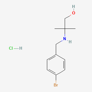 molecular formula C11H17BrClNO B4103323 2-[(4-bromobenzyl)amino]-2-methyl-1-propanol hydrochloride 