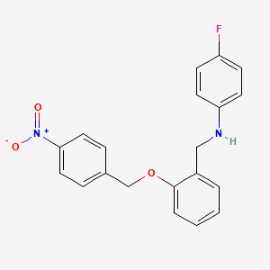 (4-fluorophenyl){2-[(4-nitrobenzyl)oxy]benzyl}amine