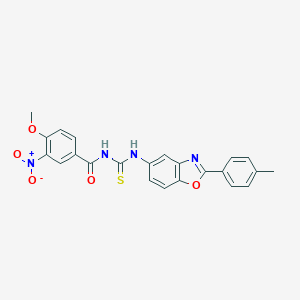 N-{3-nitro-4-methoxybenzoyl}-N'-[2-(4-methylphenyl)-1,3-benzoxazol-5-yl]thiourea