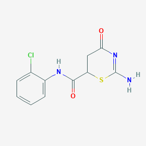 2-amino-N-(2-chlorophenyl)-4-oxo-5,6-dihydro-4H-1,3-thiazine-6-carboxamide