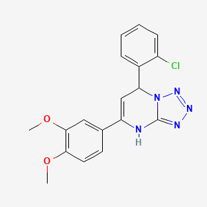 7-(2-chlorophenyl)-5-(3,4-dimethoxyphenyl)-4,7-dihydrotetrazolo[1,5-a]pyrimidine