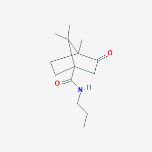 4,7,7-trimethyl-3-oxo-N-propylbicyclo[2.2.1]heptane-1-carboxamide