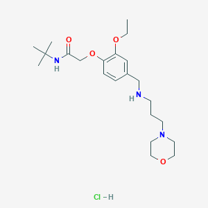 N-(tert-butyl)-2-[2-ethoxy-4-({[3-(4-morpholinyl)propyl]amino}methyl)phenoxy]acetamide hydrochloride