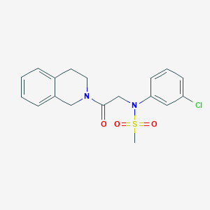 N-(3-Chloro-phenyl)-N-[2-(3,4-dihydro-1H-isoquinolin-2-yl)-2-oxo-ethyl]-methanesulfonamide