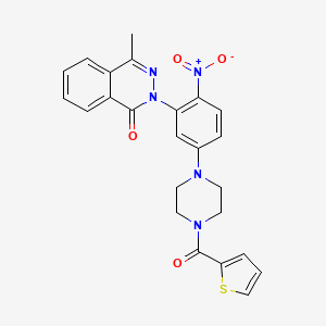 4-methyl-2-{2-nitro-5-[4-(2-thienylcarbonyl)-1-piperazinyl]phenyl}-1(2H)-phthalazinone