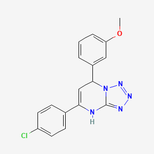 5-(4-chlorophenyl)-7-(3-methoxyphenyl)-4,7-dihydrotetrazolo[1,5-a]pyrimidine