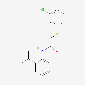 2-[(3-chlorophenyl)thio]-N-(2-isopropylphenyl)acetamide