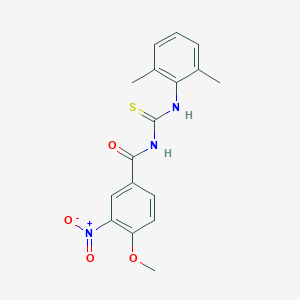 N-[(2,6-dimethylphenyl)carbamothioyl]-4-methoxy-3-nitrobenzamide