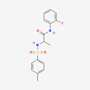 N~1~-(2-fluorophenyl)-N~2~-[(4-methylphenyl)sulfonyl]alaninamide