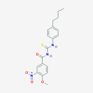 N-[(4-butylphenyl)carbamothioyl]-4-methoxy-3-nitrobenzamide