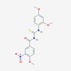 N-(2,4-dimethoxyphenyl)-N'-{3-nitro-4-methoxybenzoyl}thiourea