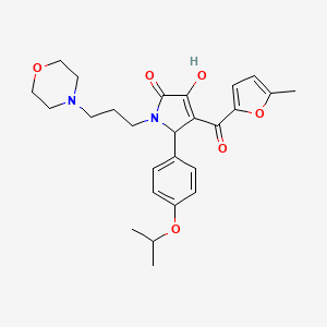 3-hydroxy-4-[(5-methylfuran-2-yl)carbonyl]-1-[3-(morpholin-4-yl)propyl]-5-[4-(propan-2-yloxy)phenyl]-1,5-dihydro-2H-pyrrol-2-one