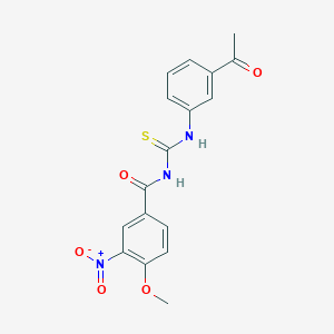 N-(3-acetylphenyl)-N'-{3-nitro-4-methoxybenzoyl}thiourea