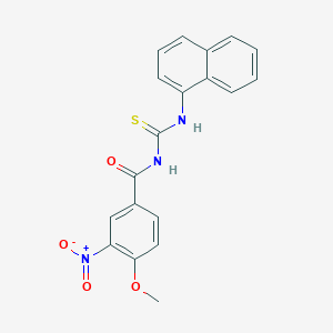 4-methoxy-N-(naphthalen-1-ylcarbamothioyl)-3-nitrobenzamide