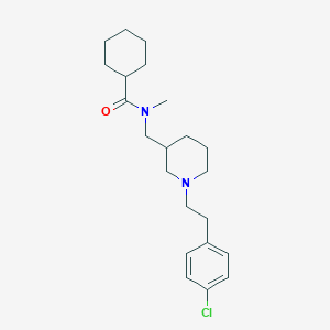 N-({1-[2-(4-chlorophenyl)ethyl]-3-piperidinyl}methyl)-N-methylcyclohexanecarboxamide