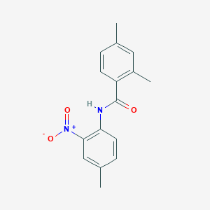 molecular formula C16H16N2O3 B4103760 2,4-dimethyl-N-(4-methyl-2-nitrophenyl)benzamide 