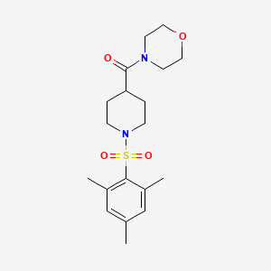 molecular formula C19H28N2O4S B4103784 4-{[1-(mesitylsulfonyl)-4-piperidinyl]carbonyl}morpholine 