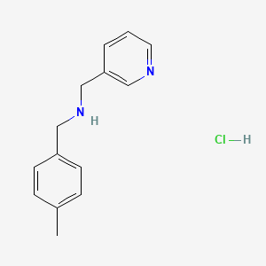molecular formula C14H17ClN2 B4103787 (4-methylbenzyl)(3-pyridinylmethyl)amine hydrochloride 