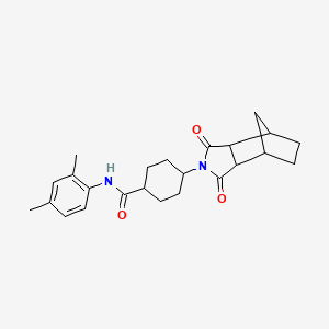 N-(2,4-dimethylphenyl)-4-(3,5-dioxo-4-azatricyclo[5.2.1.0~2,6~]dec-4-yl)cyclohexanecarboxamide