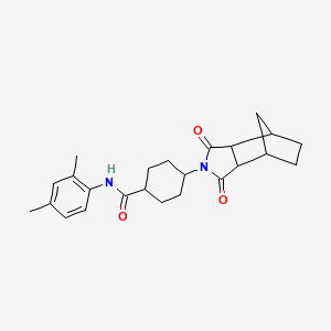 molecular formula C24H30N2O3 B4103794 N-(2,4-dimethylphenyl)-4-(3,5-dioxo-4-azatricyclo[5.2.1.0~2,6~]dec-4-yl)cyclohexanecarboxamide 