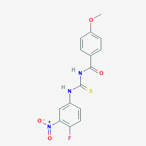 N-{4-fluoro-3-nitrophenyl}-N'-(4-methoxybenzoyl)thiourea