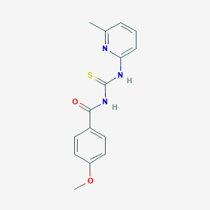 4-methoxy-N-[(6-methylpyridin-2-yl)carbamothioyl]benzamide