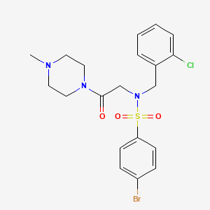 4-Bromo-N-(2-chloro-benzyl)-N-[2-(4-methyl-piperazin-1-yl)-2-oxo-ethyl]-benzenesulfonamide