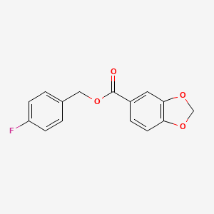 4-fluorobenzyl 1,3-benzodioxole-5-carboxylate