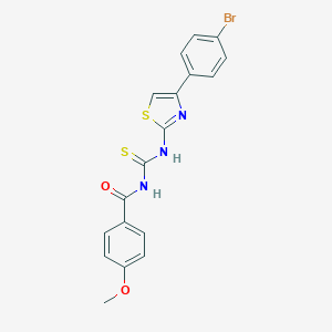 N-[4-(4-bromophenyl)-1,3-thiazol-2-yl]-N'-(4-methoxybenzoyl)thiourea