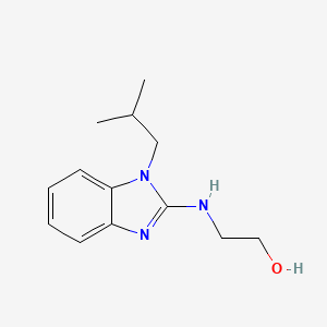 molecular formula C13H19N3O B4103872 2-[(1-isobutyl-1H-benzimidazol-2-yl)amino]ethanol 