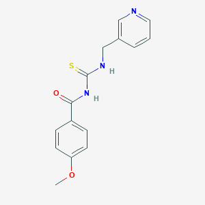 4-methoxy-N-(pyridin-3-ylmethylcarbamothioyl)benzamide
