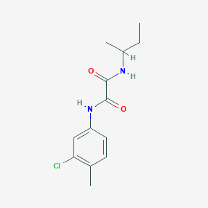 molecular formula C13H17ClN2O2 B4103894 N-(sec-butyl)-N'-(3-chloro-4-methylphenyl)ethanediamide 