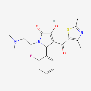 1-[2-(dimethylamino)ethyl]-4-[(2,4-dimethyl-1,3-thiazol-5-yl)carbonyl]-5-(2-fluorophenyl)-3-hydroxy-1,5-dihydro-2H-pyrrol-2-one