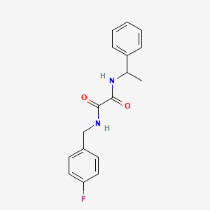 N-(4-fluorobenzyl)-N'-(1-phenylethyl)ethanediamide