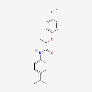 molecular formula C19H23NO3 B4104040 N-(4-isopropylphenyl)-2-(4-methoxyphenoxy)propanamide 