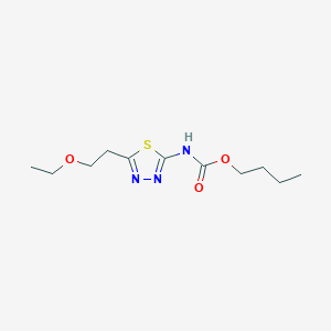 molecular formula C11H19N3O3S B4104068 butyl [5-(2-ethoxyethyl)-1,3,4-thiadiazol-2-yl]carbamate 