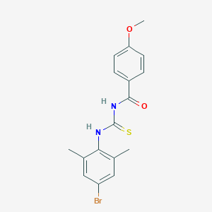 N-[(4-bromo-2,6-dimethylphenyl)carbamothioyl]-4-methoxybenzamide