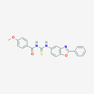 molecular formula C22H17N3O3S B410416 4-methoxy-N-[(2-phenyl-1,3-benzoxazol-5-yl)carbamothioyl]benzamide CAS No. 333740-06-0