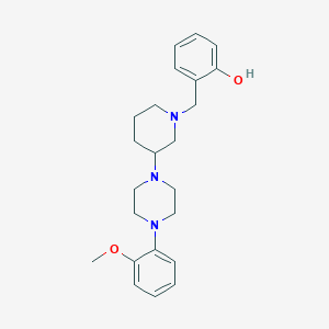 molecular formula C23H31N3O2 B4104174 2-({3-[4-(2-methoxyphenyl)-1-piperazinyl]-1-piperidinyl}methyl)phenol 