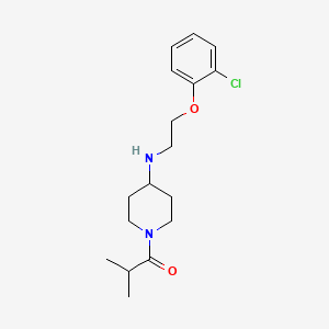 molecular formula C17H25ClN2O2 B4104187 N-[2-(2-chlorophenoxy)ethyl]-1-isobutyrylpiperidin-4-amine 