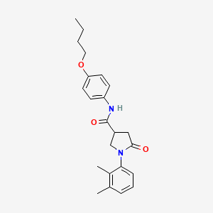 N-(4-butoxyphenyl)-1-(2,3-dimethylphenyl)-5-oxo-3-pyrrolidinecarboxamide