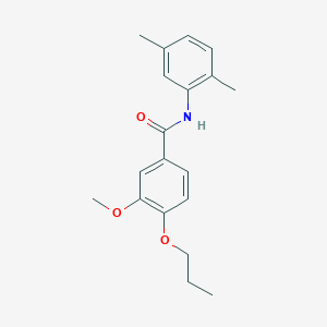 molecular formula C19H23NO3 B4104203 N-(2,5-dimethylphenyl)-3-methoxy-4-propoxybenzamide 