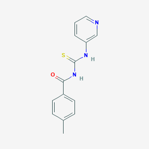 molecular formula C14H13N3OS B410423 N-(4-methylbenzoyl)-N'-pyridin-3-ylthiourea 