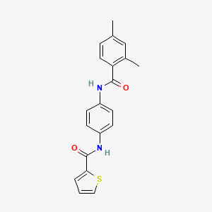 molecular formula C20H18N2O2S B4104242 N-{4-[(2,4-dimethylbenzoyl)amino]phenyl}-2-thiophenecarboxamide 
