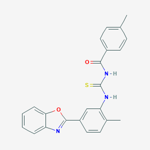 N-[5-(1,3-benzoxazol-2-yl)-2-methylphenyl]-N'-(4-methylbenzoyl)thiourea
